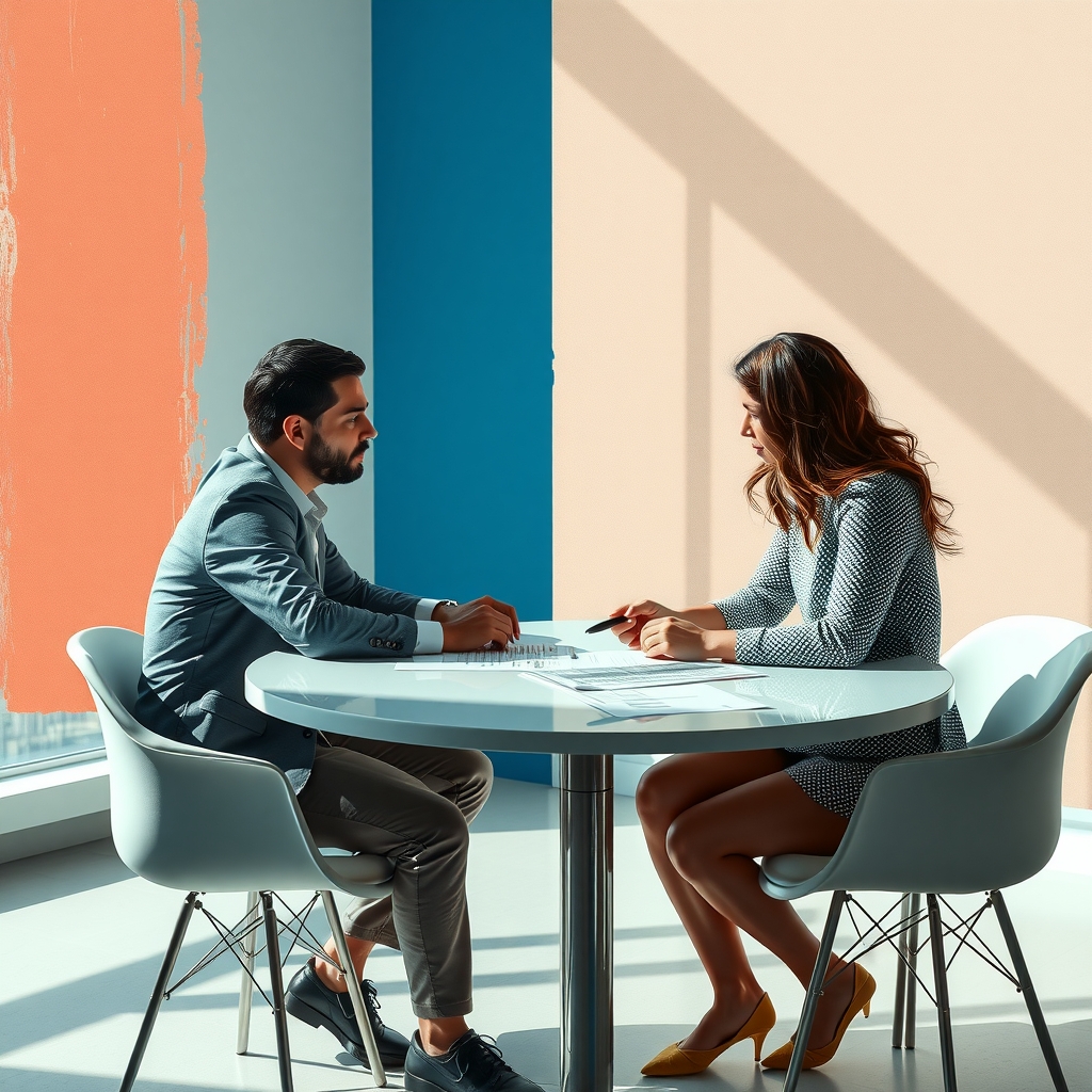 Teste controlado de anúncios em interfaces conversacionais Equipe de pequena empresa comparando orçamento, intenção de busca e métricas antes de testar um novo canal de anúncios